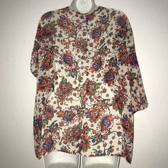2/$15 Charlotte Russe Open Front Poly Cardigan Top M - Picture 5 of 5